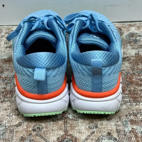 Fitville Running Shoes Women 7M Wide Width FlowCore V2 Sky Blue Knit Heel Arch - Picture 8 of 13